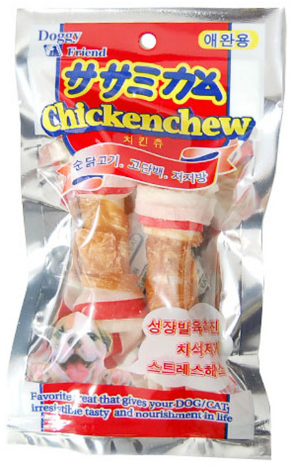 치킨츄 2P 보상 강아지 치석제거, 1