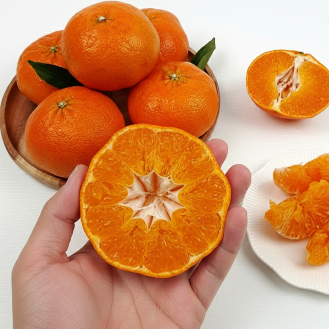 [아이도 엄마도 반한 1위] 제주 레드향 가정용 맛과 품질 그대로 못난이 과일, 1개, 두사람상회 레드향가정용 2.5kg 중과 (11-14과)