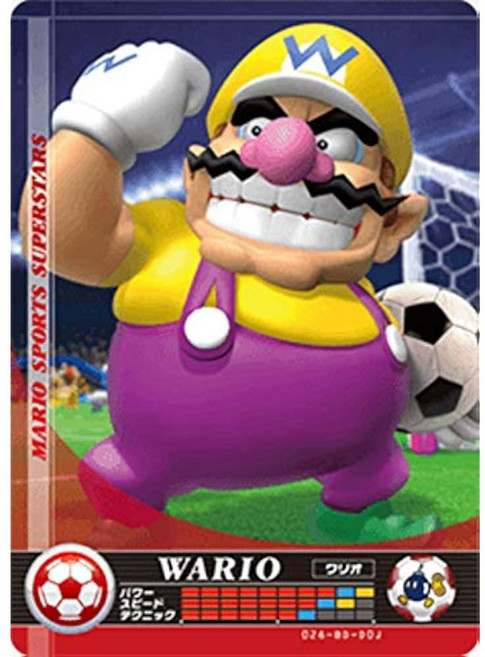 닌텐도 마리오 스포츠 슈퍼스타 아미보 카드 스위치 Wii U 3DS용 축구 워리오