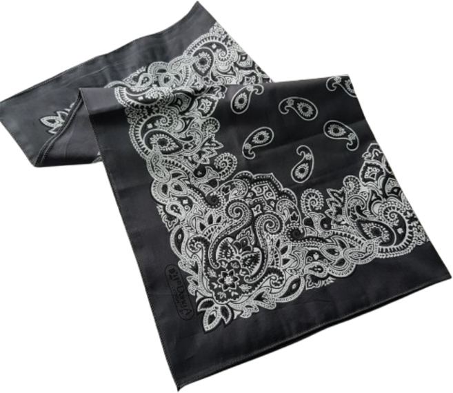 악세사리마켓 빅사이즈 60x60cm 22컬러 반다나 페이즐리 국산 면 레트로 대형 스카프 등산 캠핑 두건 러닝 운동회 체육대회 헤어밴드 손수건 1장