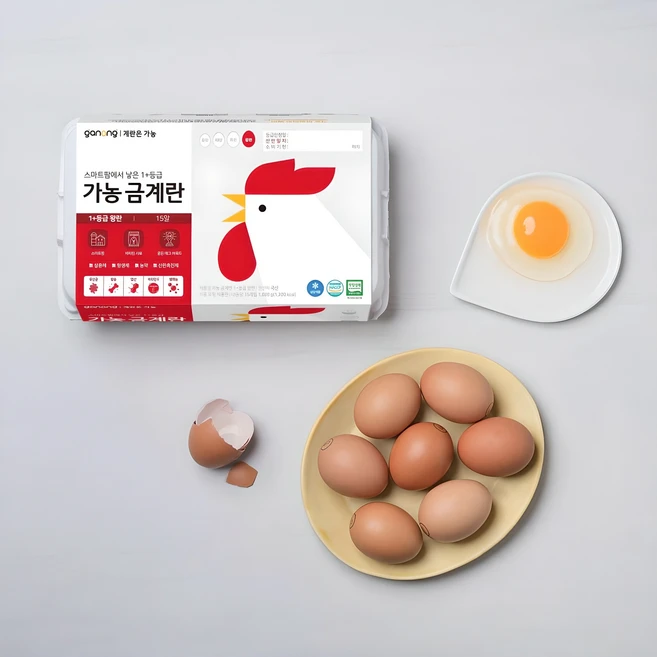 가농 무항생제인증 1+등급 골드 왕란 30구(당일산란 발송), 1개, 30구 - 쿠팡