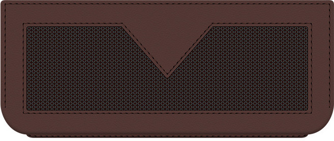 자동차 접착식 가죽 메쉬 수납포켓 틈새 수납함, 브라운, 1개