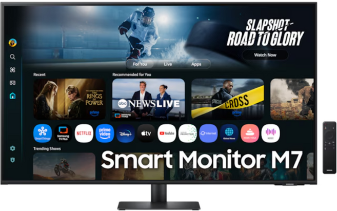 2025 스마트모니터 M7 M70F 4K 블랙/화이트 32인치/43인치LS32FM702UKXKR/LS43FM702UKXKR, 80cm, 블랙