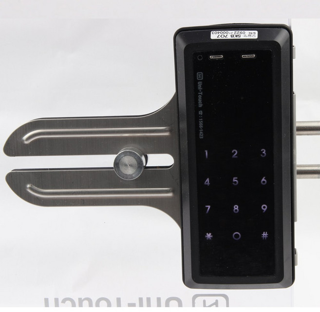 하이레버 디지털도어락 번호키 현관문 강화유리문용, 하이레버 유리문(양문)