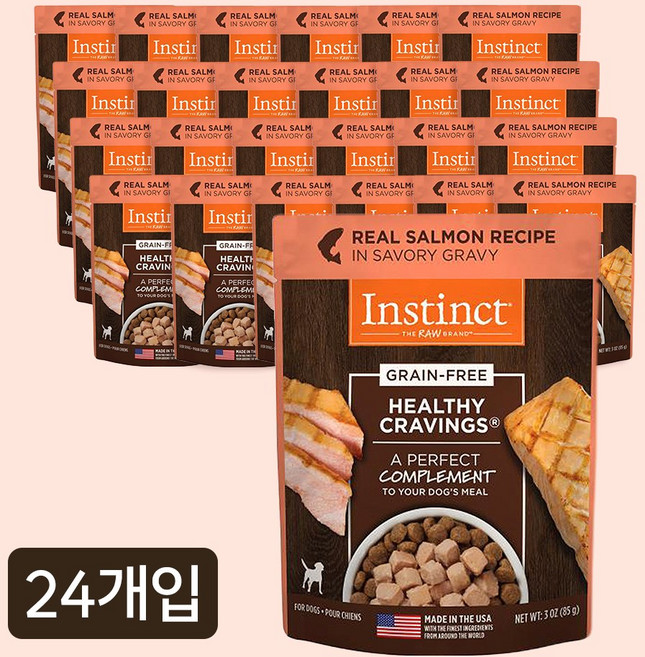 네이처스버라이어티 인스팅트 헬시크레이빙 독 파우치 강아지 습식, 24개