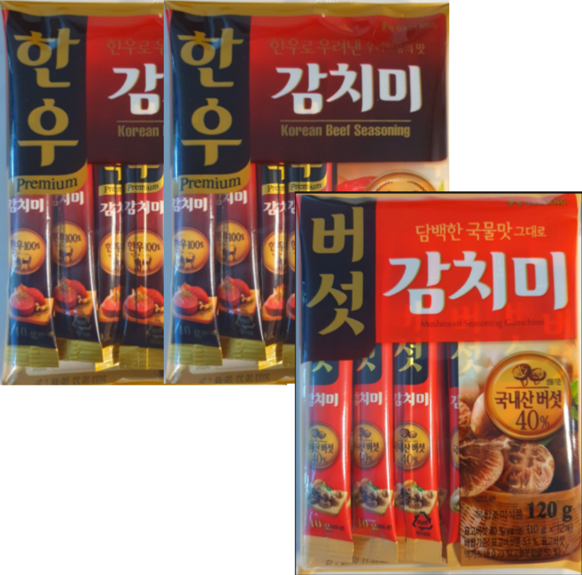 대상 한우감치미 10g*24개 + 버섯감치미 10g*12개(스틱형), 2세트