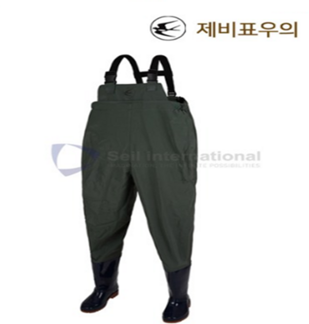 제비표 PVC 체스터가슴장화 해루질 낚시용 해상용