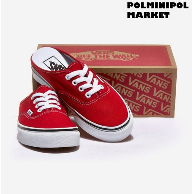 [국내매장판][Vans]반스 어센틱 뮬 - 레이싱 레드