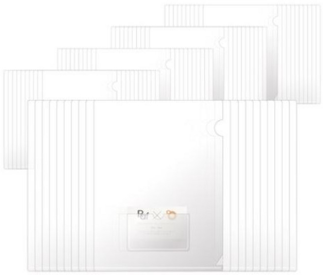 오렌지오피스 고투명 명함 홀더 파일 A4, 세로형 100개