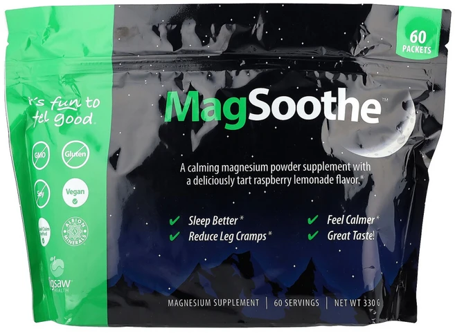 아이허브 MagSoothe 타트 라즈베리 레모네이드 60팩 각 5.5g, 1개 - 쿠팡