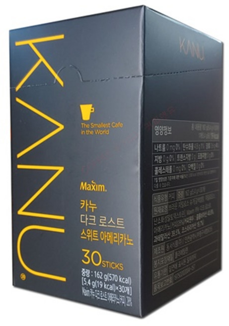 카누 다크 로스트 스위트 아메리카노 5.4g x 30T, 1개, 30개입