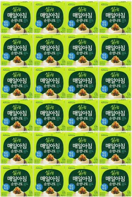 생산직송 풀무원 매일아침 순생나또 24팩(2호세트), 45.9g, 48개
