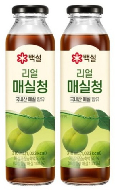 백설 리얼 매실청, 310ml, 8개