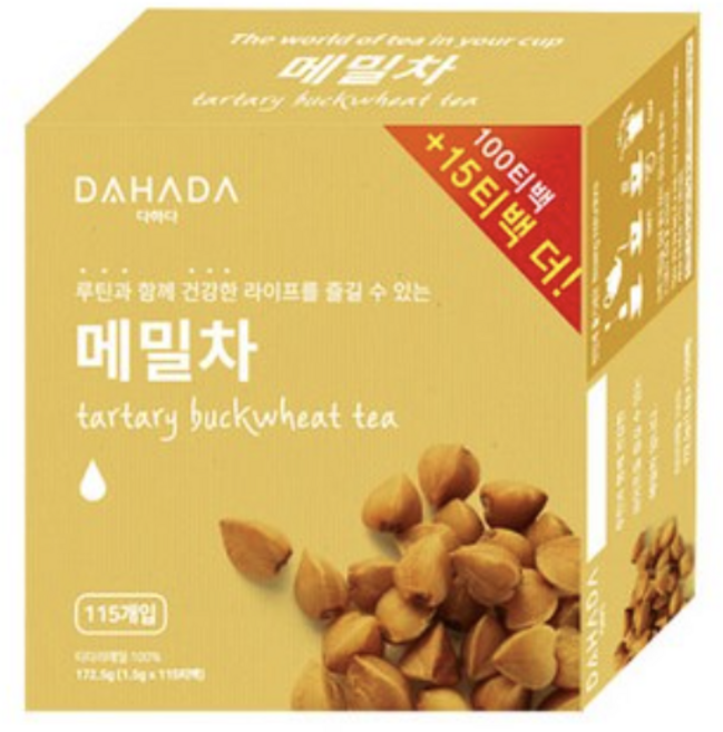 다하다 메밀차 티백, 1.5g, 115개입