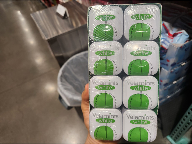 벨라민츠 스피아민트 화이트 껌, 40g, 8개