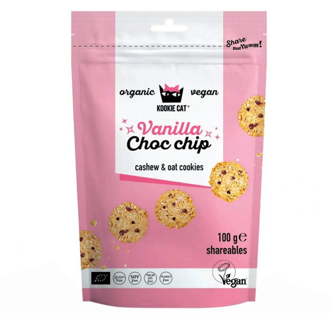 쿠키캣 캐슈앤오트 쿠키 미니 바닐라&초코칩 100g (세트 총 200g), 2세트