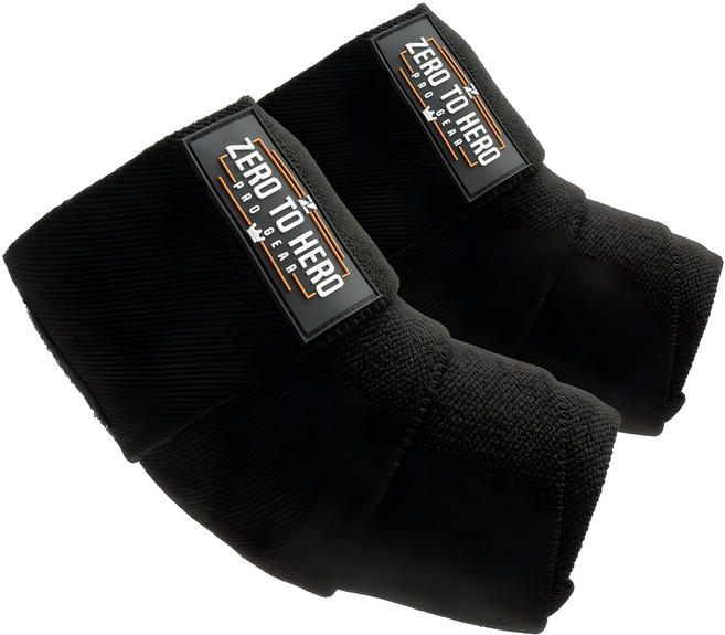 제로투히어로 히어로 헬스 팔꿈치보호대 타입2, 1세트, BLACK