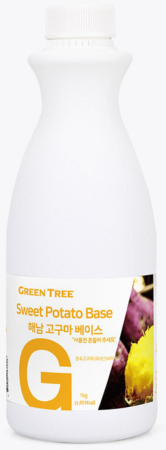 그린트리 해남 고구마 베이스, 1개, 1kg