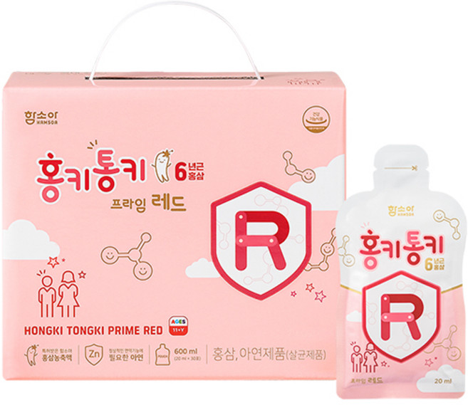 함소아 홍키통키 프라임 레드 4단계, 600ml, 1개