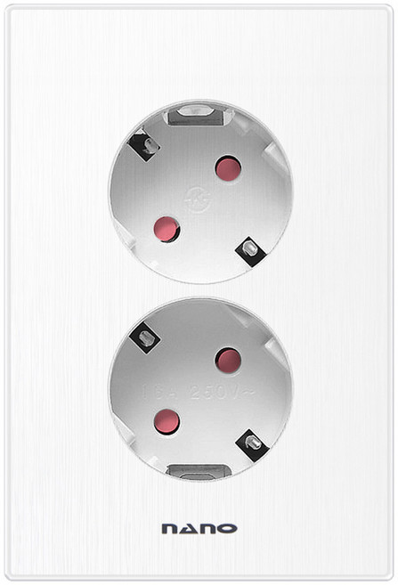 나노 아트2 화이트) 콘센트 2구, 1개