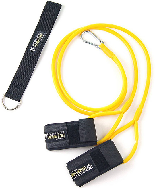 BC 스트레칭 튜빙 운동 홈트 밴드 야구 배구 어깨 재활, 노랑(동호인/유소년용), 1개