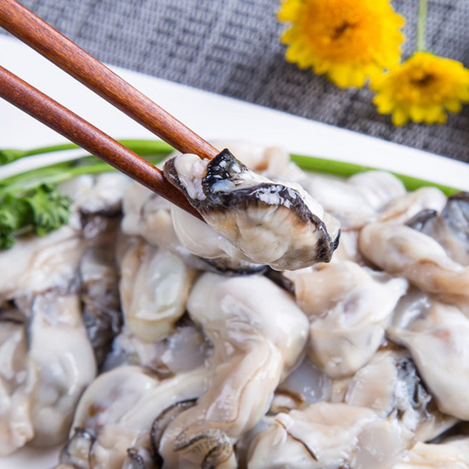 통영 생굴 큰굴 횟감용 무침용 비만굴 대굴, 4개, 1kg