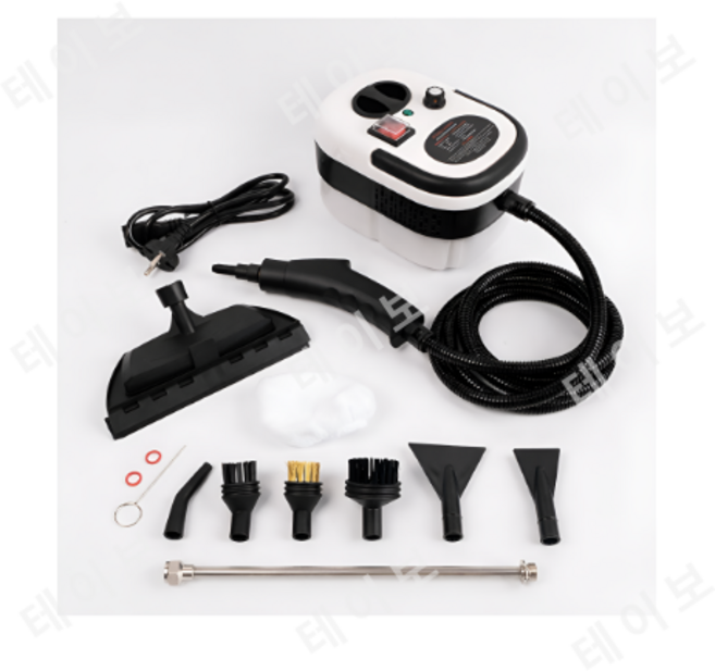 고온 고압 강력 스팀 청소기 대용량 물탱크 진드기 제거 에어컨 청결 빠른가열 스팀 분사기, SJDC-009, 화이트