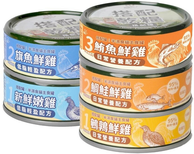 Real Power 瑞威 半濕食貓主食罐, 1個, 低脂輕盈-1號新鮮嫩雞