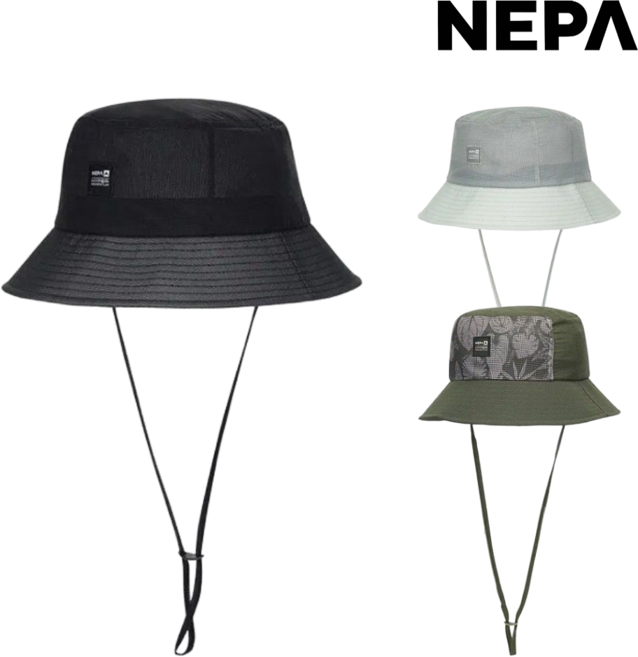 [정상가 : 55 000] 네파 공용 남성 여성 메쉬 버킷 햇 벙거지 통풍 땀받이 흡습속건 쿨맥스 챙 와이어 일상 등산 캠핑 낚시 산책 트레킹 하이킹 야외 활동 여행 휴가 모자, 58, B블랙