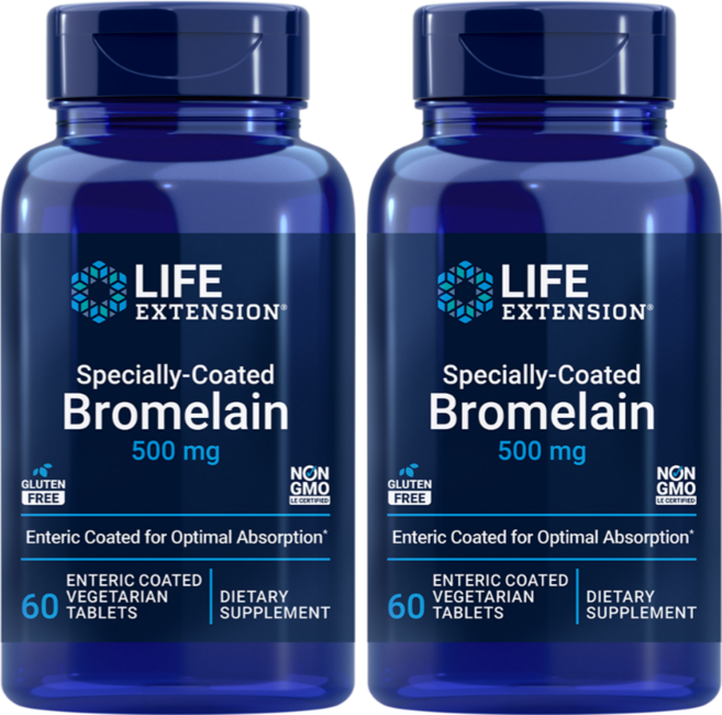 라이프익스텐션 브로멜라인 500mg 60정, 2개