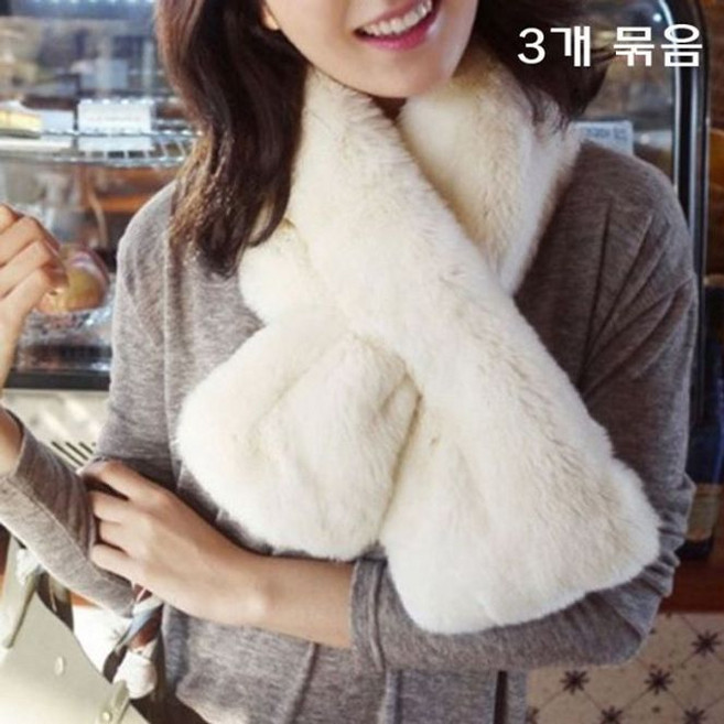 (묶음상품기획전)천연퍼 페이크퍼 여자머플러(3개)