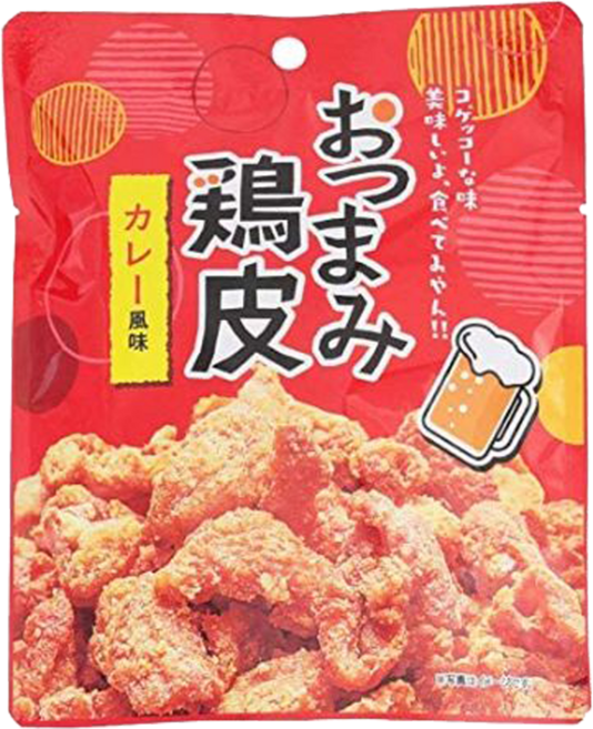 네오푸드 오츠마미 닭껍질 튀김 스낵 카레맛 50g, 1개