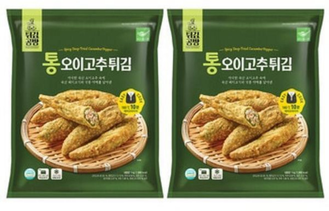 사옹원 통오이고추튀김 1kg x 2, 2개