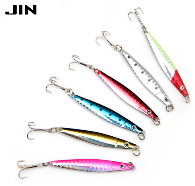 진물류 메탈지그 10g 12g 14g 17g 21g 25g 송어 빙어 삼치 산천어 외, 25g - 골드