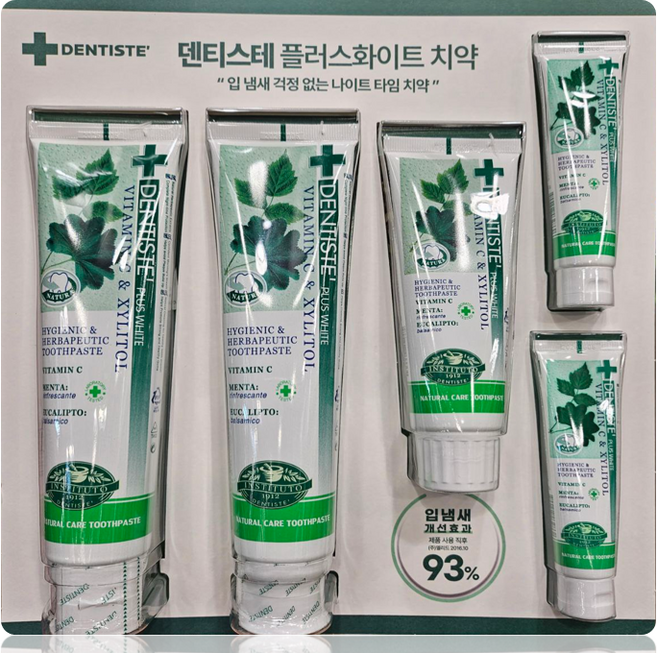 덴티스테 플러스화이트 튜브형 치약세트, 1개