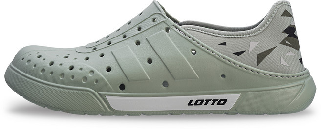 LOTTO SALINA 男款輕量洞洞鞋 海藻綠 LT5AMS9905 柔軟舒適後跟可踩
