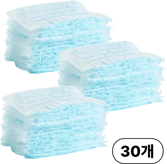 집으로프레시 먼지털이 리필 호환 가능, 30개, 화이트블루