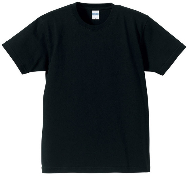 United Athle 7.1oz 重磅T恤 純棉短袖素T, 黑色