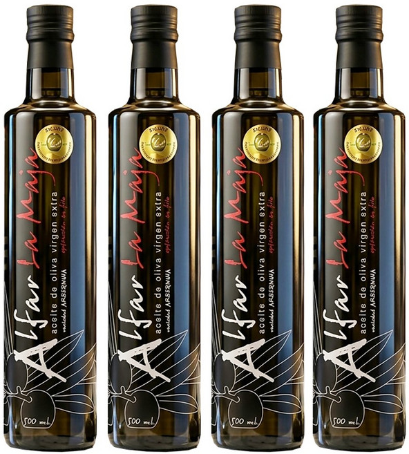 알파라마야 스페인 냉압착 엑스트라버진 올리브오일 500ml, 4개