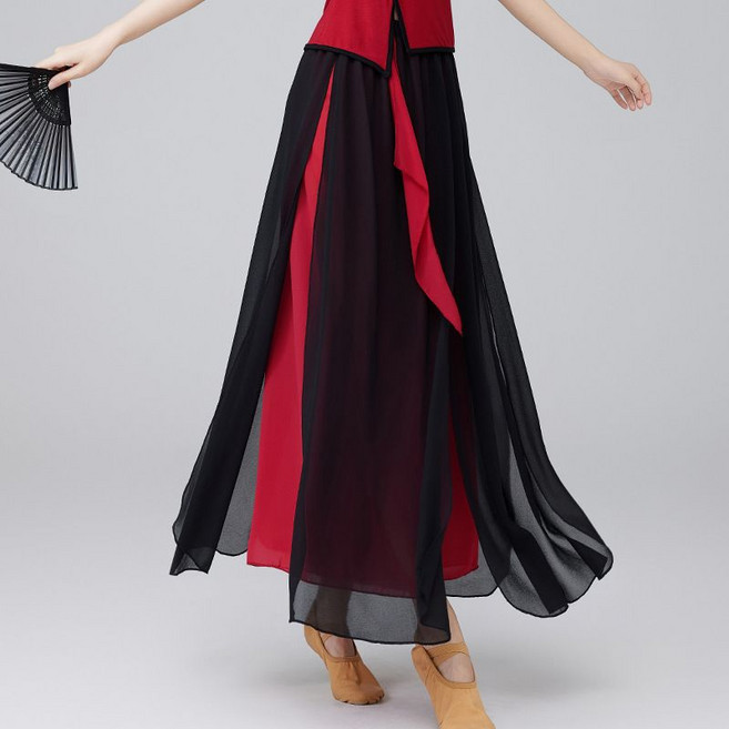 쌍천 라틴 댄스복 국표 댄스 공연복 치마바지 Y25111804