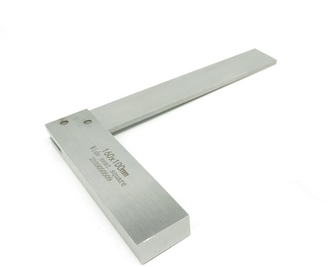 공구팜 케이스 포함 1급 열처리 초강력 대붙이용 직각자 100mm x 160mm, 1개