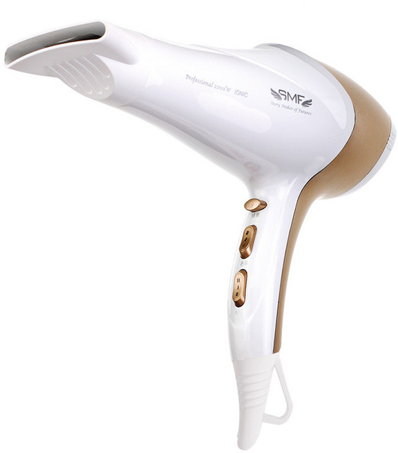 SMF 유럽인증 7단조절 2200W 슈퍼 드라이기 SMF-2202AH, 화이트골드, SMF-2202AH(화이트골드)