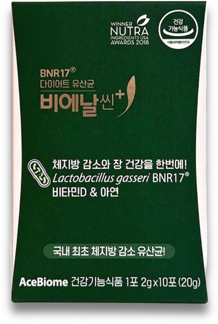 비에날씬 플러스 다이어트 유산균 모유 유래 체지방 감소 다이어트유산균 2g X 30포, 60g, 1개