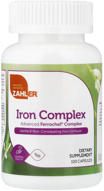 단백질 비타민 철분 마그내슘 칼슘 Zahler 철분 복합체 캡슐 100정 고루고루섭취해주세요, 1개 - 쿠팡