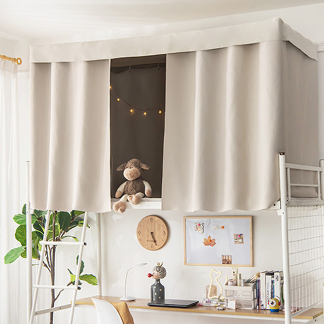 게스트하우스 기숙사 2층 벙커 침대 커튼