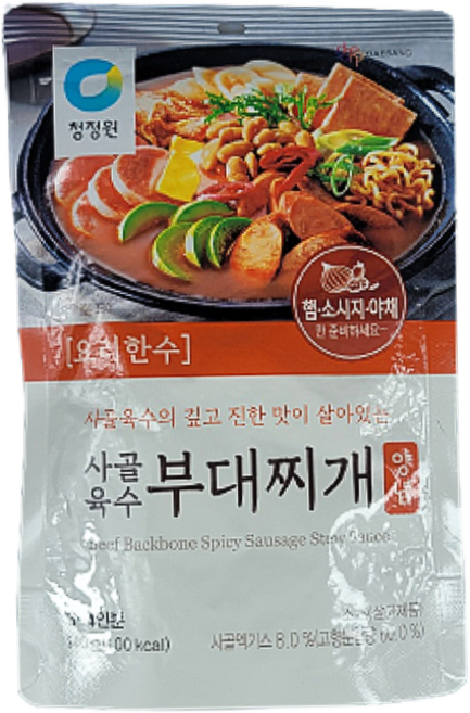 청정원 사골육수 부대찌개 양념, 140g, 2개