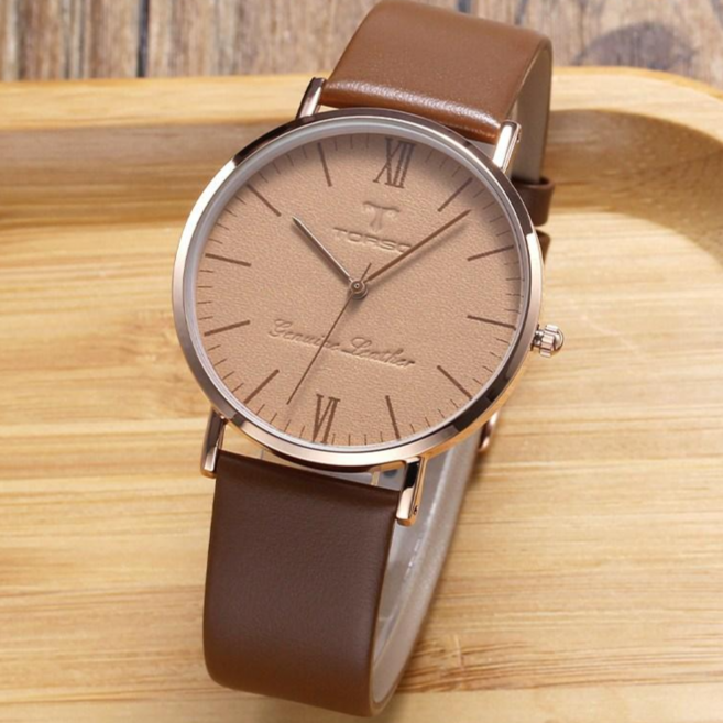 TORSO 토르소 T0014L 레더 다이알 커플 워치 남여 가죽 손목 시계