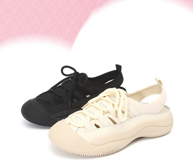 에쥬아 여자 스트랩 여성 기높이 샌들 발편한 샌들 3.5cm