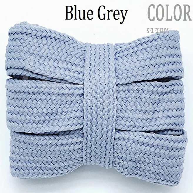 1쌍 20mm 와이드 두꺼운 플랫 단층 컬러 소프트 끈 보드 신발 운동화 용 캔버스 스포츠