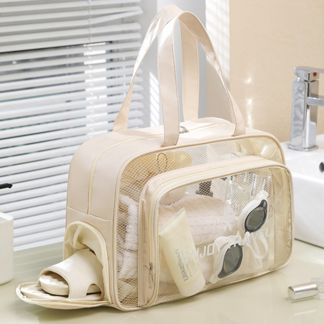 워니미니 수영가방 비치백 목욕가방, 아이보리